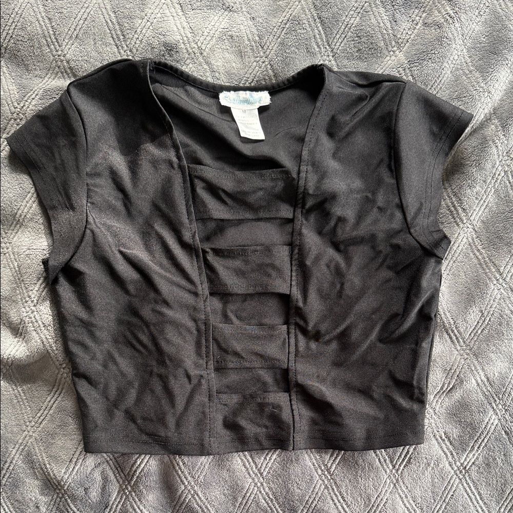 Elegant Black Women's Crop Top